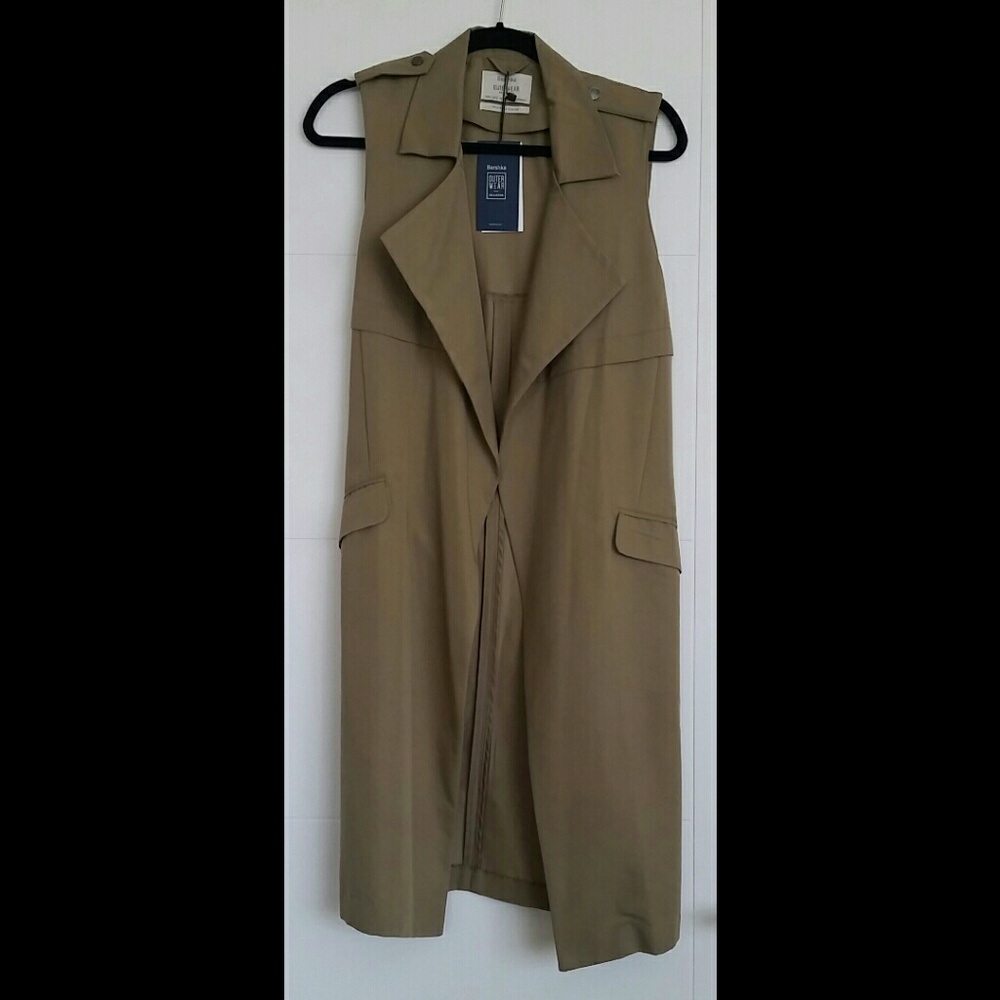 BERSHKA - Long Utility Vest Outerwear